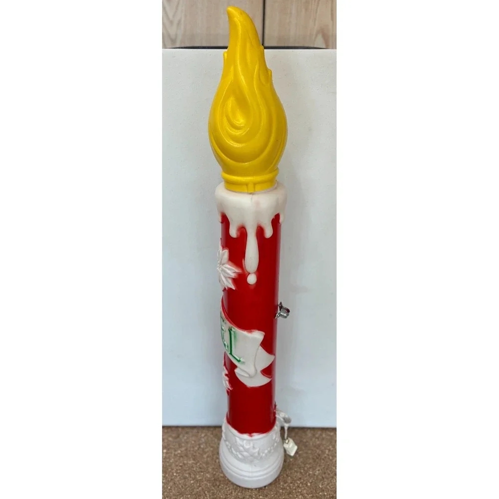 Vintage Empire Blow Mold Candle NOEL Christmas 39